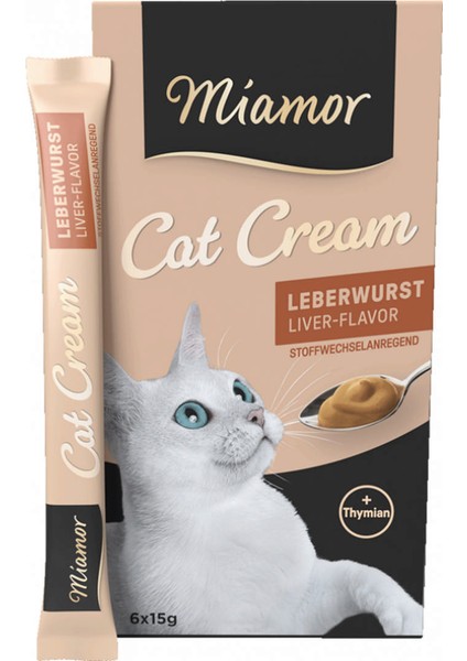 Cream Ciğerli Kedi Ödülü 6X15 gr Nrmsa