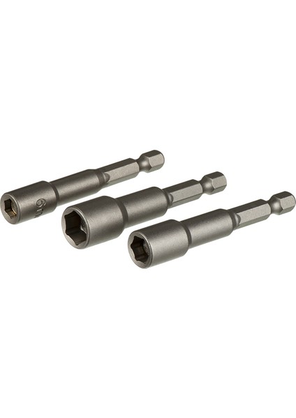 Manyetik Somun Adaptörü - 3'lü Set 6,8,10 x 65 mm