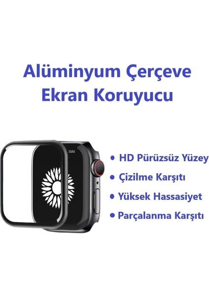 Watch 9 8 7 41MM Ekran Koruyucu Kırılmaz Cam Yüksek Hassasiyetli Tam Kaplayan