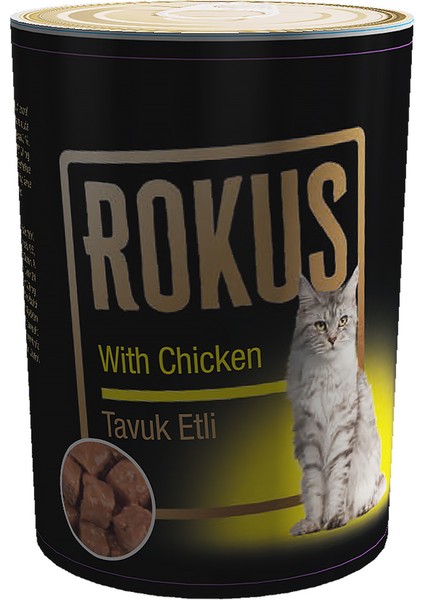 Tavuklu Kedi Konservesi 410G x 6 Adet Gnzrz