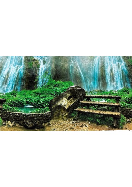 Arka Fon Merdivenli Şelale 50 cm Uzunluk Yükseklik 60 cm No : 9062