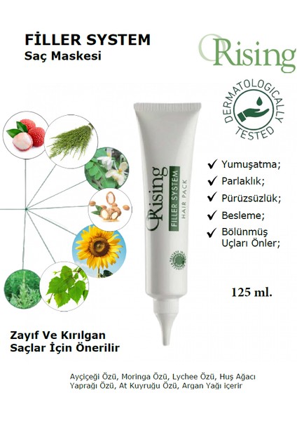 Filler System - Nemlendirici ve Dolgunlaştırıcı Saç Maskesi, 125 ml