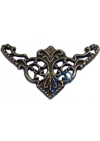 Dekoratif Köşe Süsü, Köşelik - Küçük, 19X34MM, Antik, 100 Adet