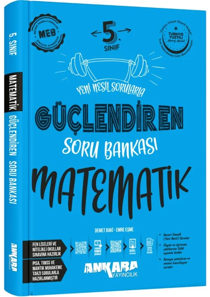 Ankara 2025 5. Sınıf Matematik Güçlendiren Soru Bankası Güncel Müfredat