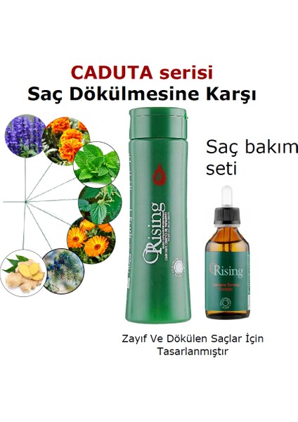 Caduta - Zayıf Ve Dökülen Saçlar İçin Saç Bakım Seti: Şampuan 250 Ml + Saç Derisi Bakım Losyonu 100 Ml