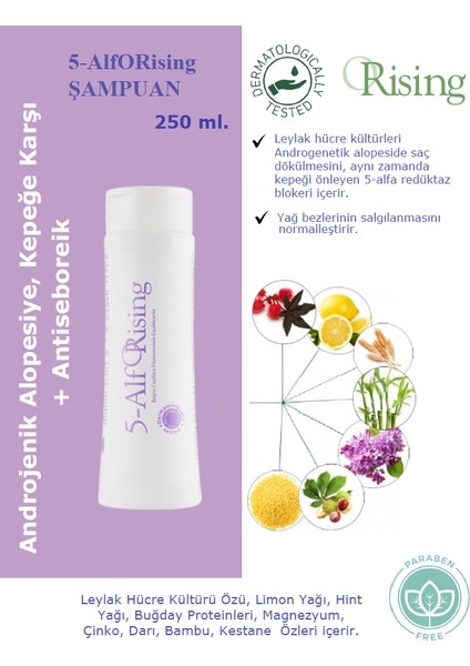 5-Alfa, Androgenetik Alopesiye Karşı Saç Bakım Seti: Şampuan 250 ml ve Saç Serumu 12 x Amp. 7 Ml.