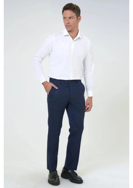 Normal Bel Regular Kalıp Düz Kumaş Pantolon