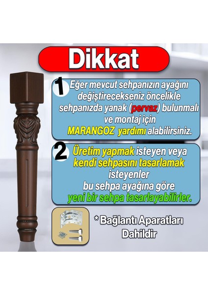 Star Plastik Sehpa Ayağı 44 cm Ahşap Desenli Renk Orta Ayak Zigon Sehpa Mobilya Masa Ayakları 1 Adet fiyatları