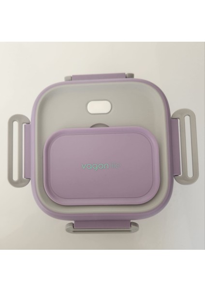 Lunch Box Mor BL2107 Tek Katlı Çelik