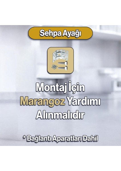 Star Plastik Sehpa Ayağı 44 cm Altın Renk Orta Ayak Zigon Sehpa Mobilya Masa Ayakları 1 Adet Gold modelleri