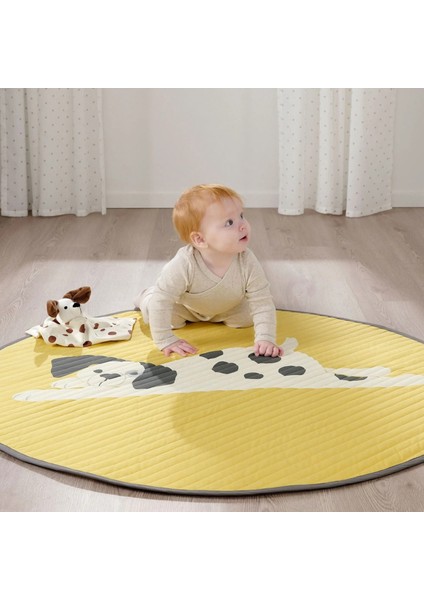 Drömslott Bebek Battaniyesi, Sarı-Beyaz, 105 cm fiyatları