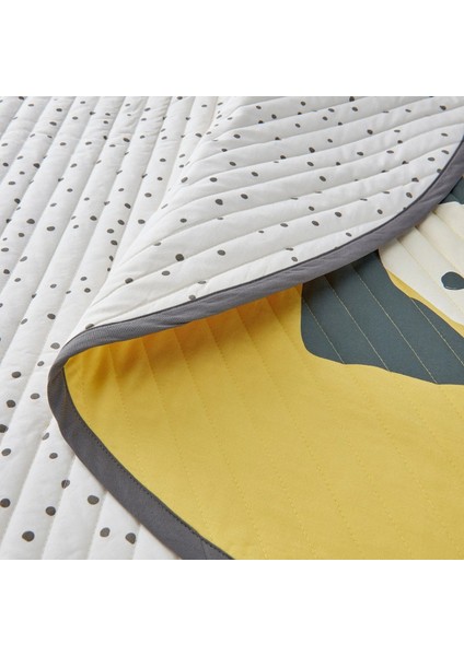 Drömslott Bebek Battaniyesi, Sarı-Beyaz, 105 cm fırsatları