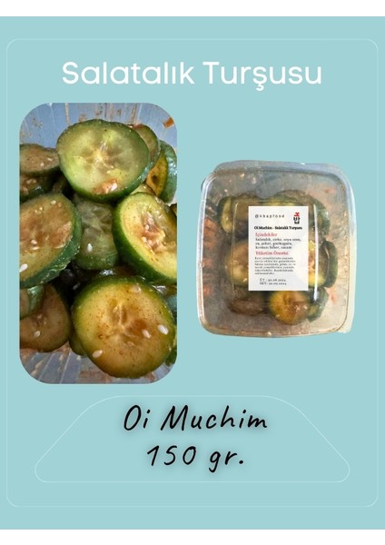 Kbap Food Oi Muchim Kore Salatalık Turşusu 150 gr