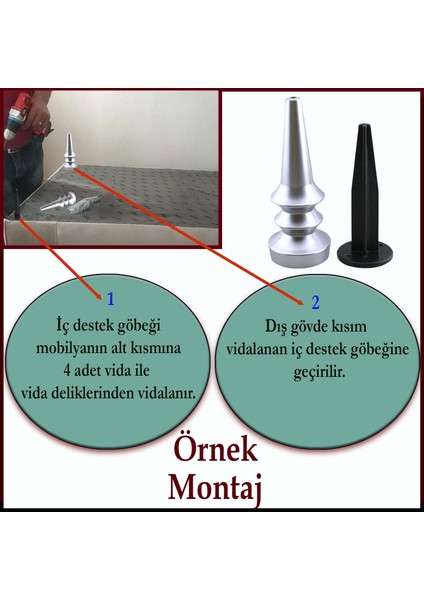 Oliva Mobilya Kanepe Koltuk Tv Ünitesi Baza Ayağı Zigon Orta Sehpası Ayak Ayakları 20 cm Mat Gümüş fırsatları
