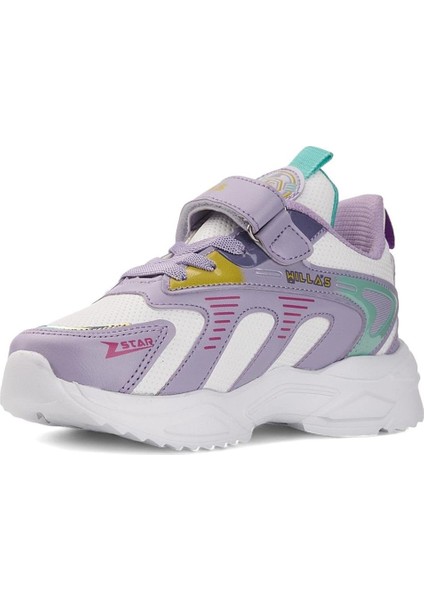 Kız Çocuk Kışlık Mevsimlik Cırt Cırtlı Hafif Rahat Esnek Taban Sneaker Spor Ayakkabı