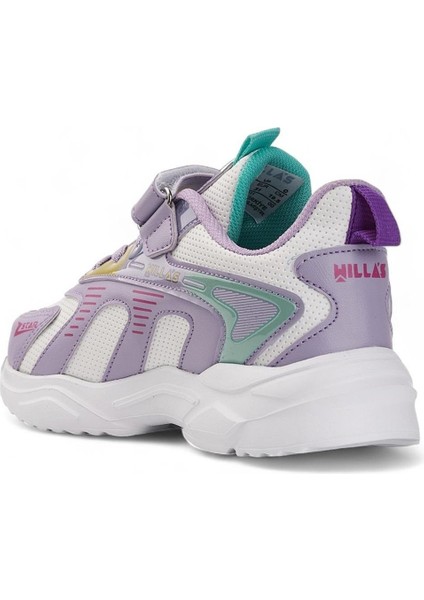 Kız Çocuk Kışlık Mevsimlik Cırt Cırtlı Hafif Rahat Esnek Taban Sneaker Spor Ayakkabı