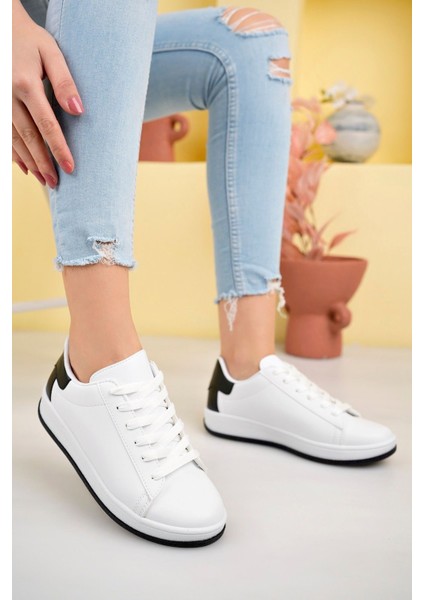 Kadın Günlük Spor Ayakkabı 4 Mevsim Rahat Esnek Sneaker Bağcıklı Günlük Kullanıma Uygun