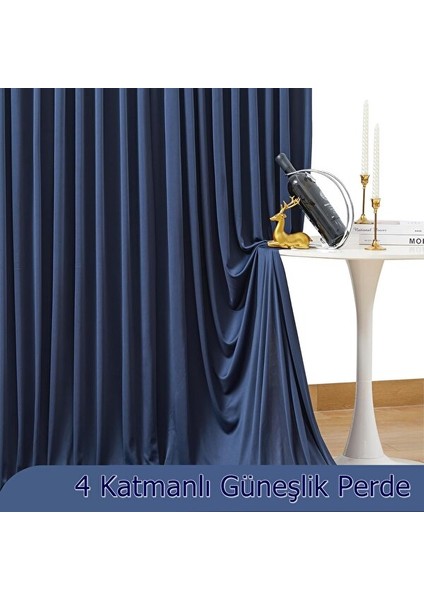 Taç 4 Katmanlı Indigo Güneşlik Perde - Toz Önleyici, Ses Yalıtımı, Sıcak ve Soğuk Yalıtımı fırsatları