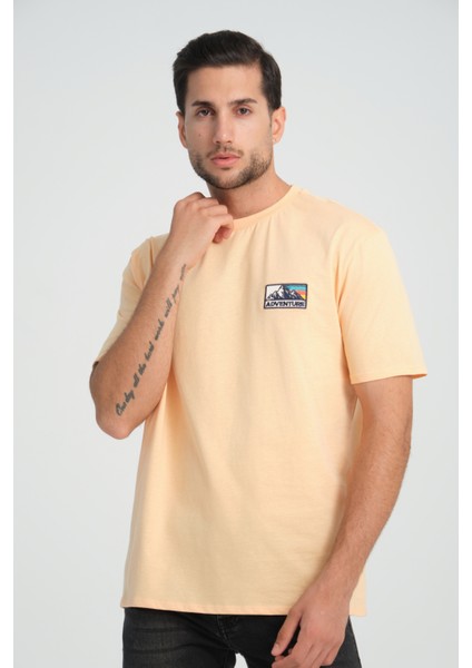Relaxed Fit Adventure %100 Pamuk Nakışlı T-Shirt