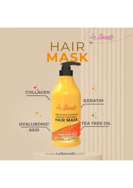 Yumuşatıcı Yoğun Keratin Collagen Tüm Saç Tipleri İçin Saç Bakım Maskesi 500 ml fiyatları