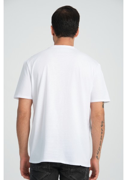 Relaxed Fit Pine Forest %100 Pamuk Nakışlı T-Shirt indirimleri
