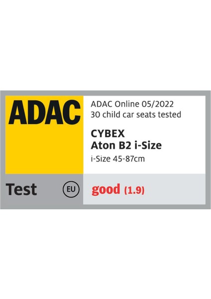 Aton B2 isize (Adac çarpışma test ödüllü bebek puset ana kucağı 0-13 kg)