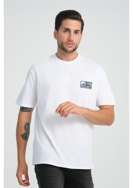 Relaxed Fit Adventure %100 Pamuk Nakışlı T-Shirt fiyatları