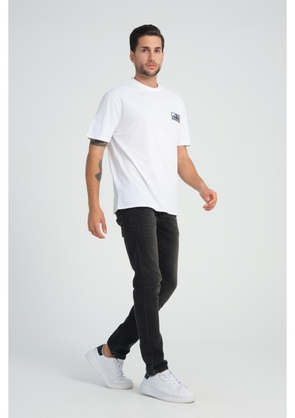 Relaxed Fit Adventure %100 Pamuk Nakışlı T-Shirt