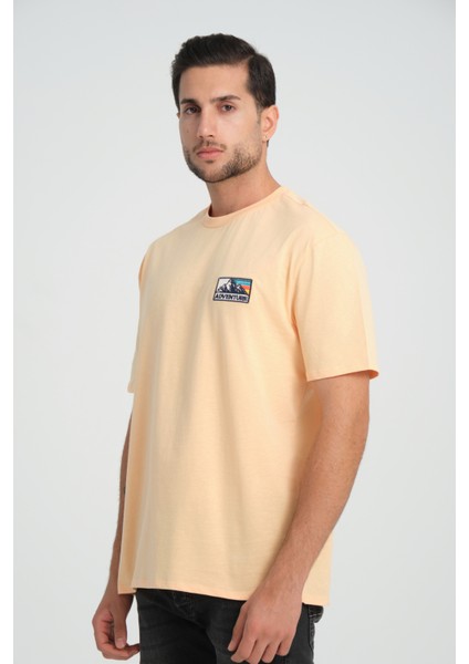 Relaxed Fit Adventure %100 Pamuk Nakışlı T-Shirt fırsatları