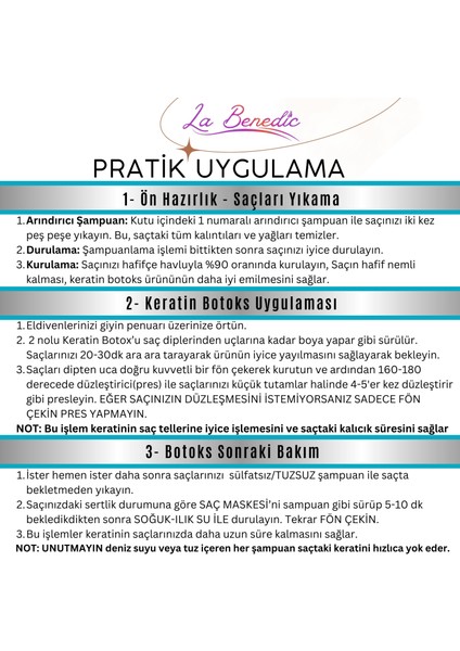 Tr'de ILK ve TEK 4 Aşamalı Keratin Botox Hızlı Onarım&bakım Full Set - Tüm Saç Renk ve Tipler
