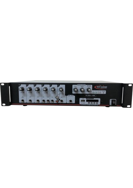 Ts - 300 USB 100V 6 Mikrofon ve 2 Aux Girişli USB Çalar'lı(Bluetooth) Amfi