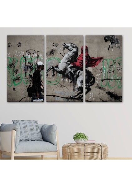 Banksy Napolyon Geçişi Alpler Kanvas TABLOSU-5094