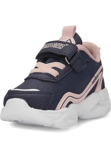 Kız Bebek Mevsimlik Kışlık Hafif Rahat Taban Cırtlı Sneaker Bebek Spor Ayakkabı (22-25)
