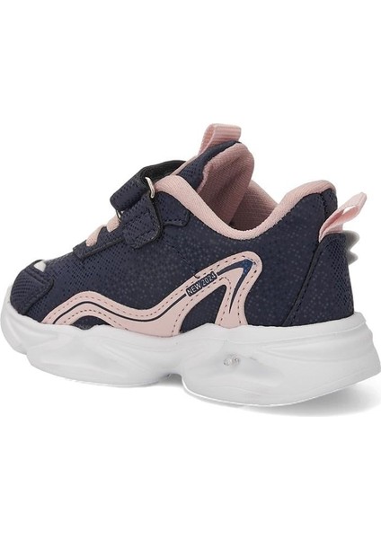Kız Bebek Mevsimlik Kışlık Hafif Rahat Taban Cırtlı Sneaker Bebek Spor Ayakkabı (22-25)