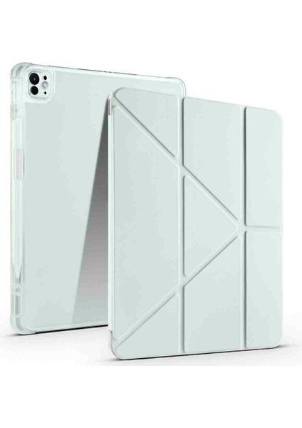 Apple Ipad Pro 11 5.nesil (M4 Çipli) 2024 Uyumlu Kılıf Katlanır Kalemlikli Standlı Akıllı Case