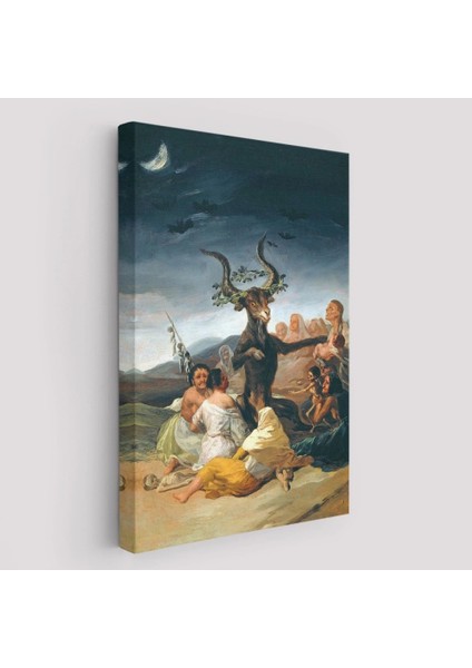 Cadılar Bayramı, Francisco Goya Cadılık Meclisi Sanatı Kanvas TABLO-5270 fiyatları
