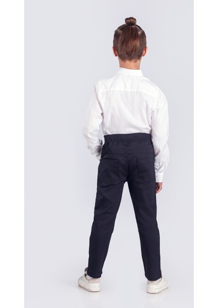 Erkek Çocuk Beli Lastikli Okul Pantolonu modelleri