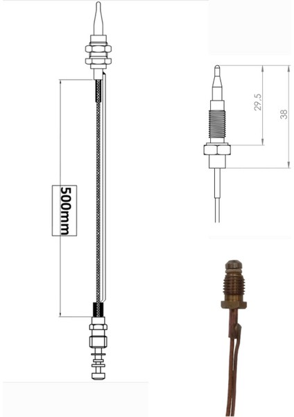 Rakorlu Ocak Termokulp 50MM fiyatları