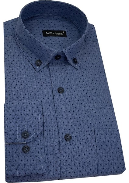 Mavi Klasik Uzun Kol Erkek GÖMLEK-6859 fiyatları