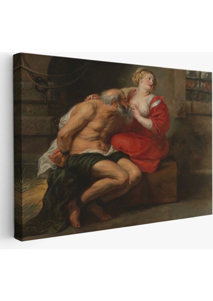 Peter Paul Rubens Cimon ve Pero Kanvas Tablo, Çıplak Tablo, Giclee Duvar SANATI-5377