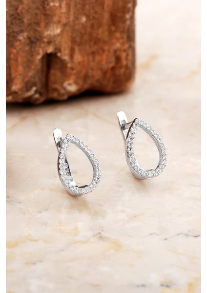 Damla Rodyumlu Gümüş J Küpe 6972 fiyatları