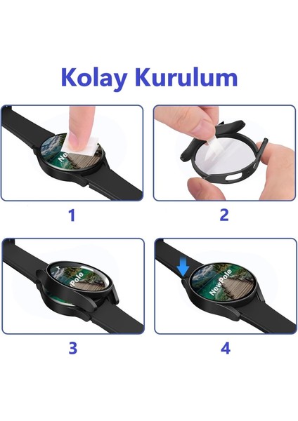 Galaxy Watch 7 40MM İçin Watch Ekran Koruyucu Tam Kaplayan Watch Kasa Koruyucu Kılıf Yüksek Hassasiyetli Kılıf Samsung Watch 7 40MM ile Uyumludur