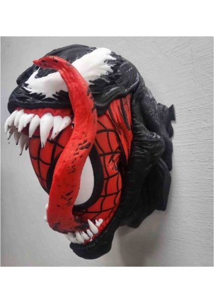 AE3D Basım Merkezi Venom Spider-Man Dönüşümü Duvar Büstü