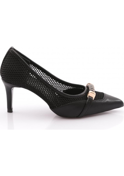 1430 Yanlari Delikli Topuklu Ayakkabi