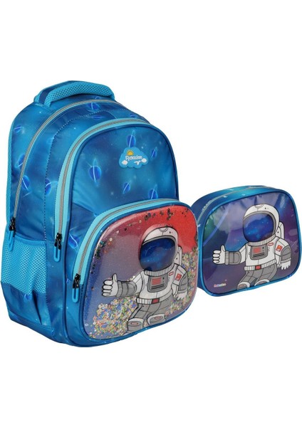 Astronot Kabartmalı Ilkokul Çantası Okul Seti (9 Parça) modelleri