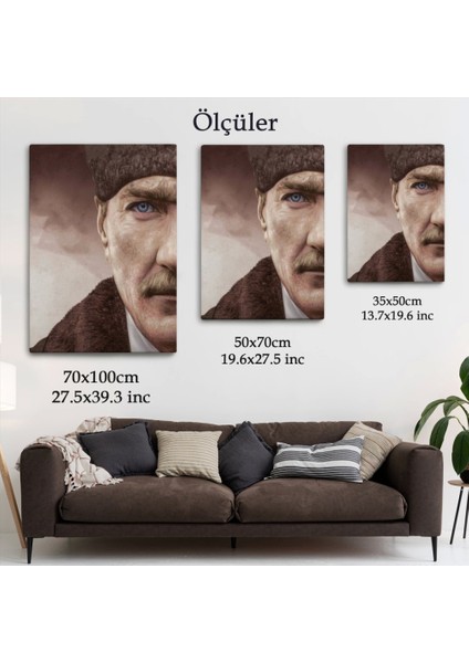 Mustafa Kemal Atatürk Dekoratif Duvar Tablosu -6166 indirimleri