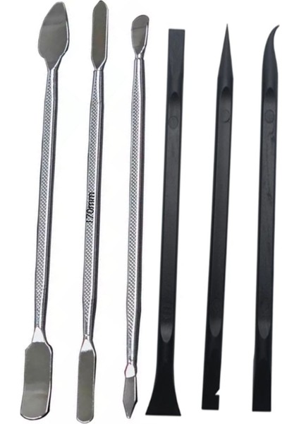 Notebook Bilgisayar ve Tablet Sökmek Için Tamir Aparatı 3 Plastik 3 Metal