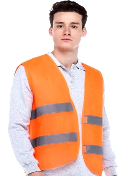 ikaz Yeleği Turuncu Reflektörlü Işçi Yelek Standart fiyatları