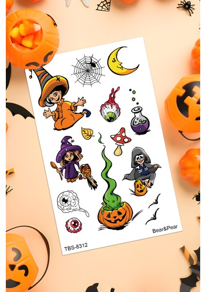 BP Tattoo Cadılar Bayramı Geçici Dövme Halloween Tattoo