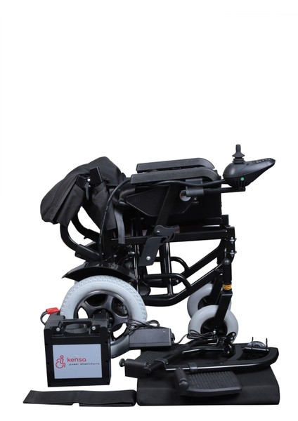 K-200 Akülü Tekerlekli Sandalye Katlanabilir Elektromanyetik Frenli indirimleri